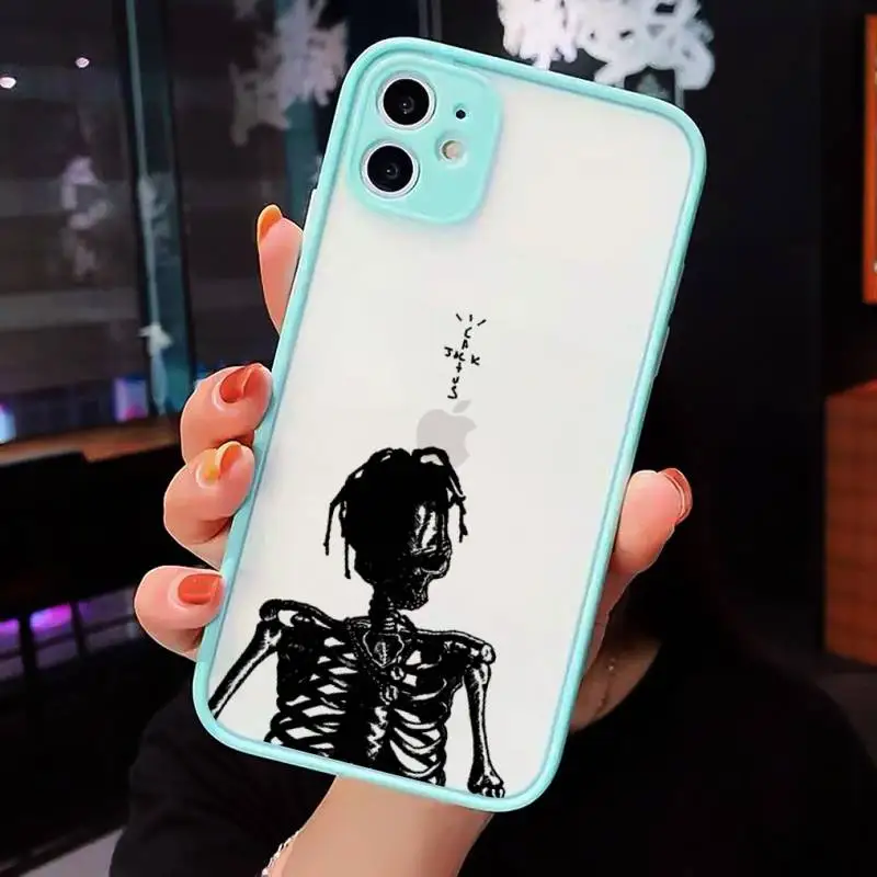 

Jackboys Travis Scott fashion design pattern Phone Cases matte transparent For iphone 7 8 11 12 plus mini x xs xr pro max cover
