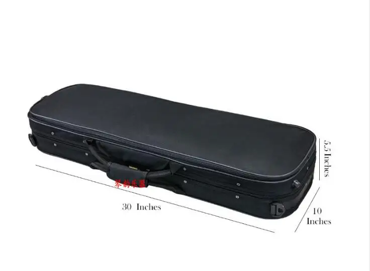 High-end two-face violin case waterproof and moisture-proof Oxford cloth with hygrometer shoulder strap size complete