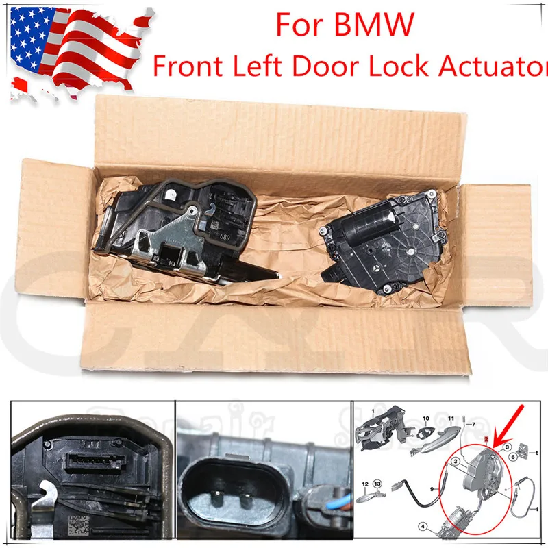 

Новый передний левый мягкий привод закрывающего дверного замка для BMW M5 F10 F01 528i 530i 51217185689 51-21-7-185-689 51 21 7 185 689