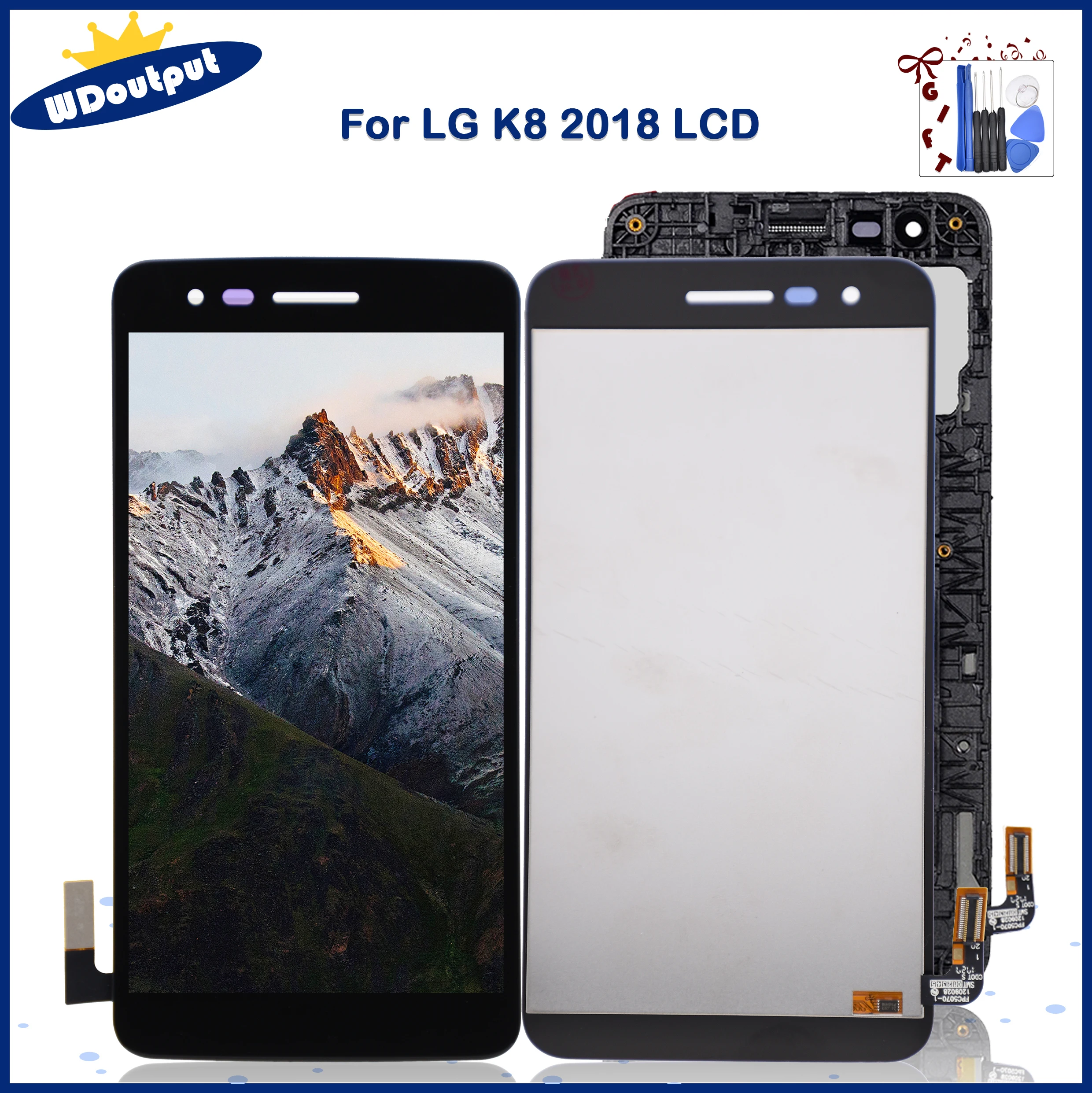 Pantalla LCD t&aacute;ctil de 5,0 pulgadas para LG, reemplazo de montaje de digitalizador para LG Aristo 2, SP200, MX210, LM-X210, X210AM, X210 +, K8 2018-0