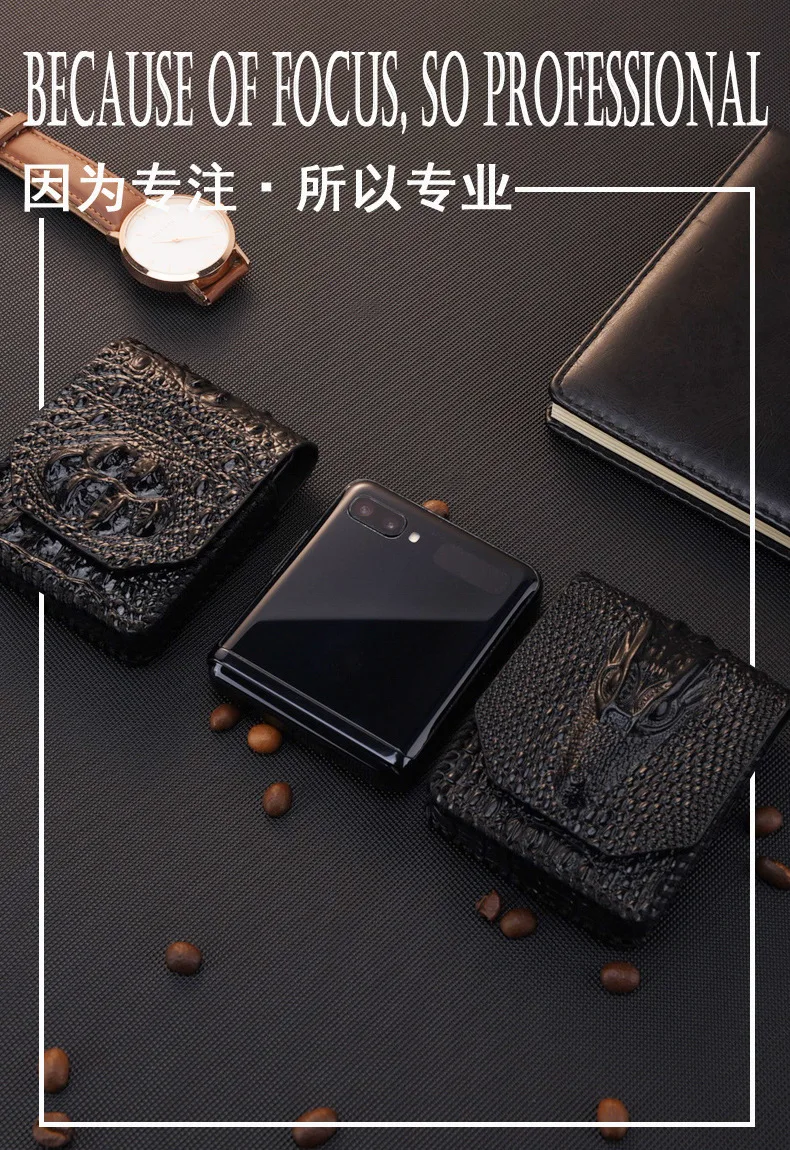 

Роскошный Новый чехол из натуральной кожи 2021,8 для Samsung Galaxy Z Flip 3