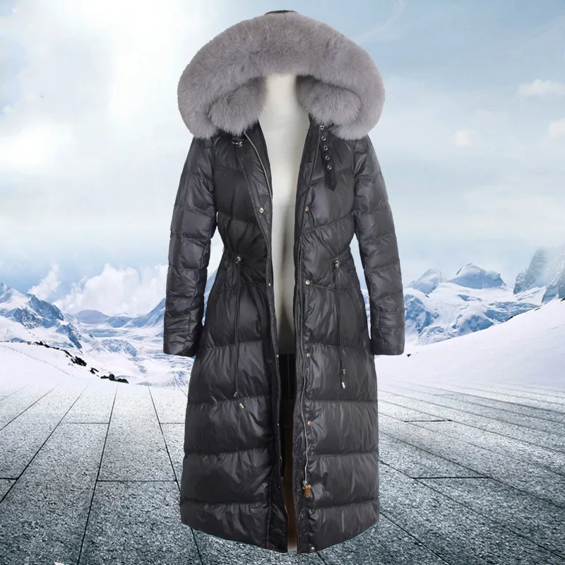 Зимнее пальто женская куртка женский пуховик с меховым воротником одежда 2020