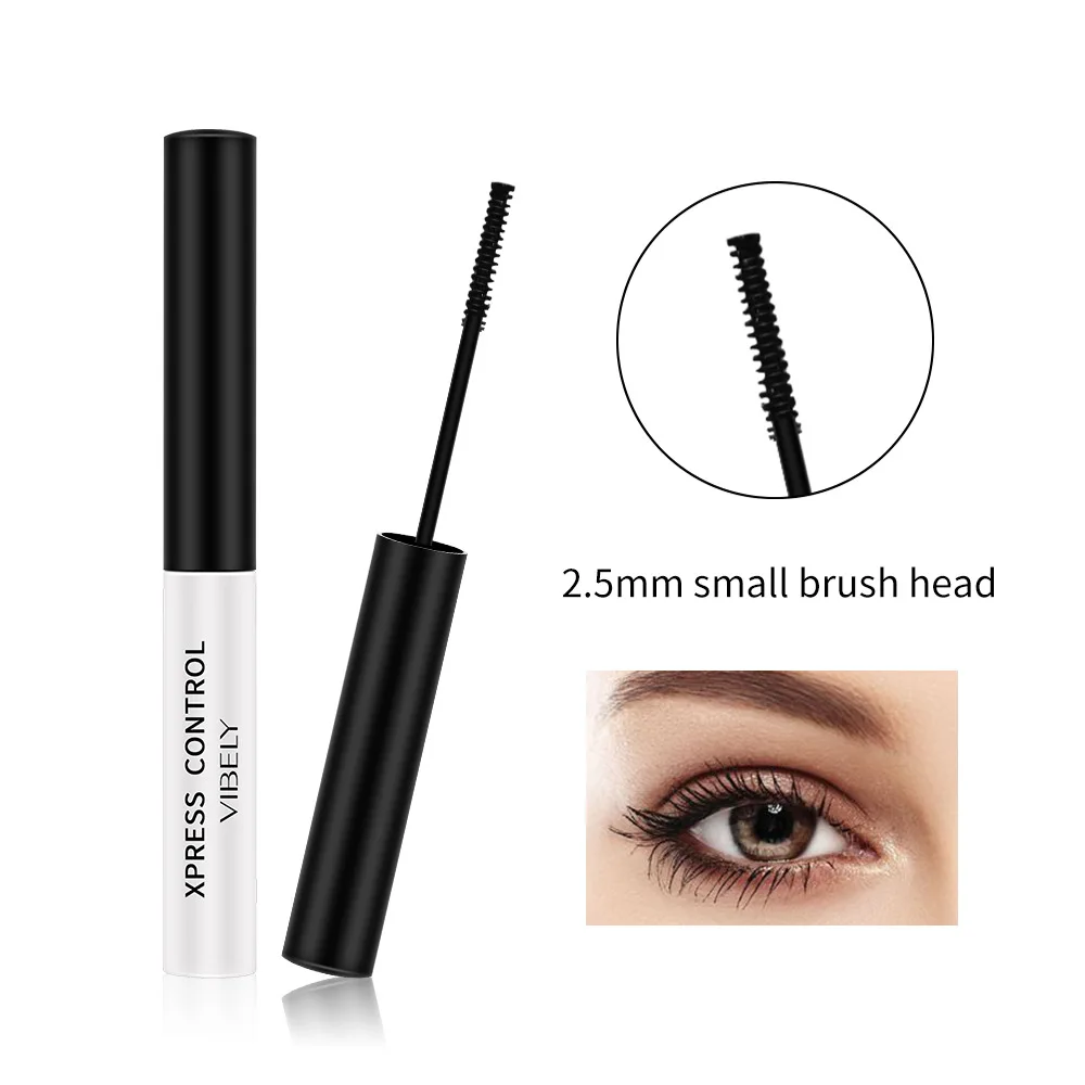 

Lezyan 2.5mm small brush head Waterproof And Easy To Dry Natural Soft Long Eyelash Makeup Mascara Black Thick Eyelash Cosmetics