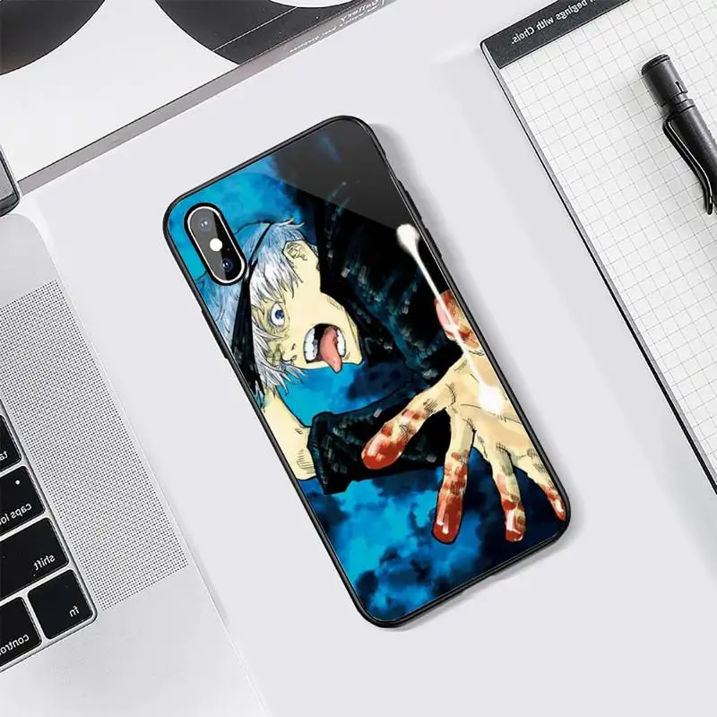 

jujutsu kais Phone Case Tempered glass For iphone 7 8 plus X XS XR 11 12 PRO MAX Samsung S7 edge S8 S9 S10 e plus note8 9 10 pro