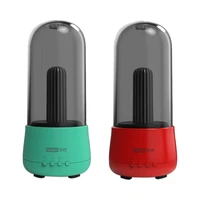lenovo 2pcs bluetooth light speaker wireless speaker high boombox outdoor bass hifi calling fm radio green red