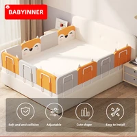 babyinner baby bed fence adjustable anti collision bed bumper reinforced anchor safety toddler bed rails baby safety products