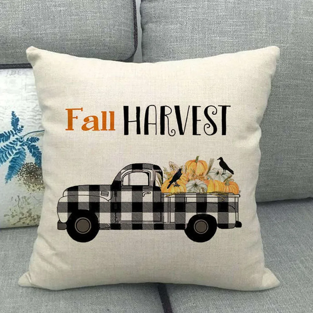 1/4/5 шт. Хэллоуин тыква но и льняная наволочка подушки для дивана автомобиля