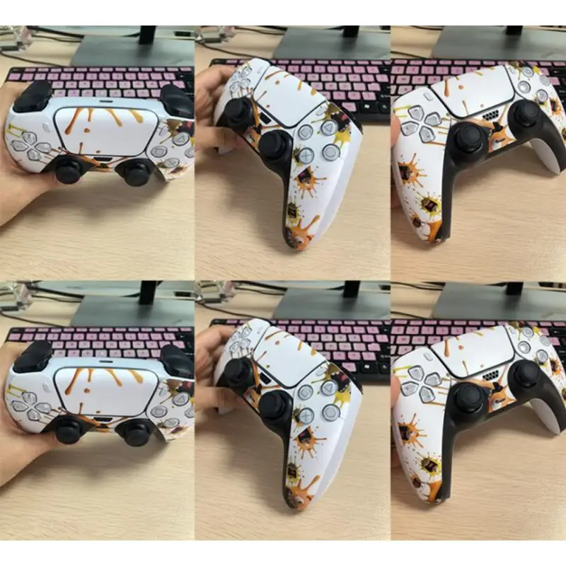 

1PC Gaming Camouflage Skin Sticker Gamepad Waterproof Scratchproof Protactive Decal Cover For PlayStation 5 Gamepad Joystick