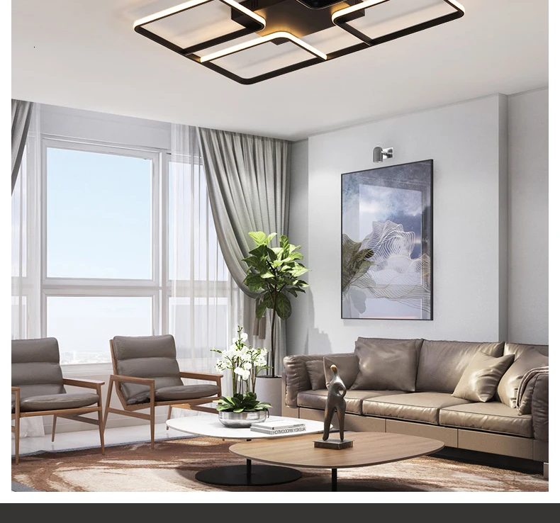 Chandelierrec AC85-265V алюминиевый потолочный светильник современные светодиодные потолочные лампы для гостиной спальни домашнее освещение потолочные светильники