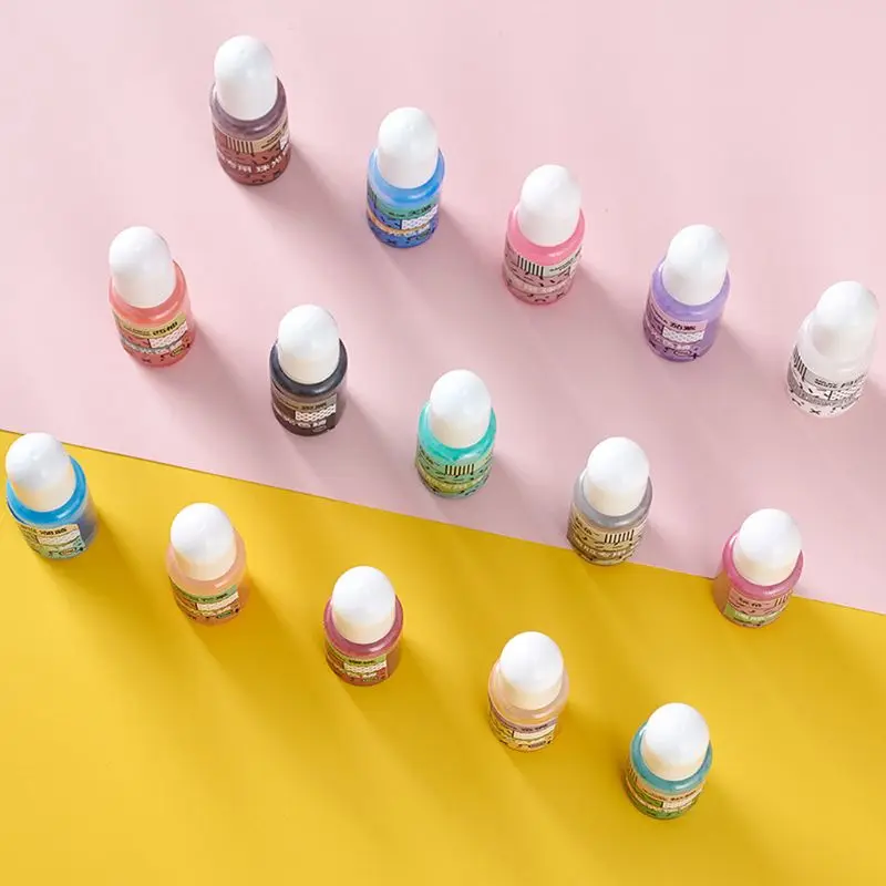 

15Color Pearlescent Resin Pigment Liquid Pearl-luster Resin Colorant Jewelry DIY A2UA