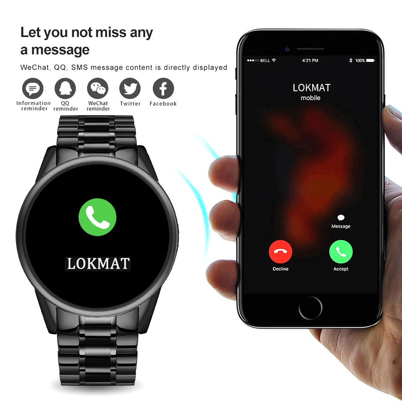 LIGE 2020 Новые смарт часы Для мужчин сердечного ритма крови Давление информационное