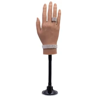 top selling silicone for nails manicure training practice hand model fake hand nail silicone practice hand with s bracket stand