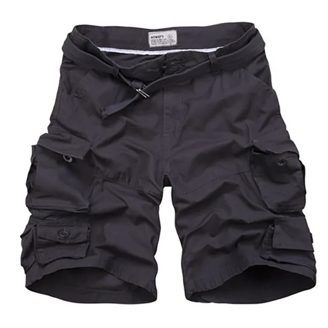 

Summer Cargo Shorts Men Camouflage Shorts Male Camo Knee-length Comfortable Work Short Pants Hombre Shorts with Belt