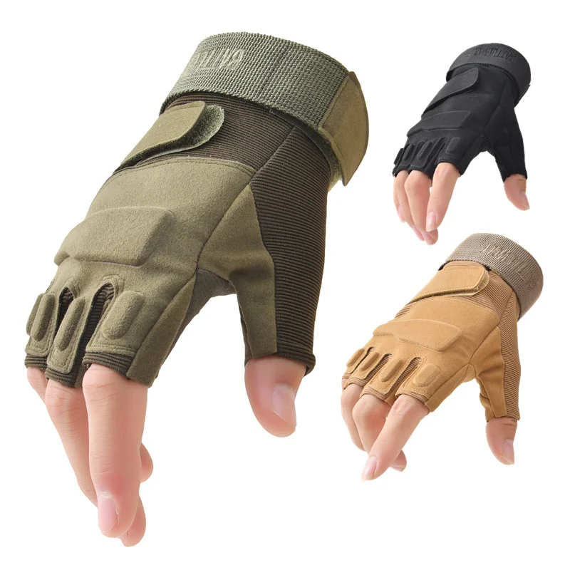 

New Fingerless Tactical Gloves Men Women Fighting Half Finger Army Military Gloves Anti-slip Male Outdoor Sports Tactical Gloves