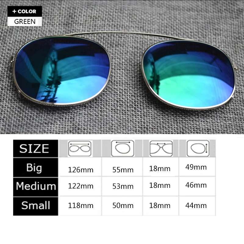 Солнцезащитные очки с клипсой Поляризованные линзы для мужчин и женщин мужские