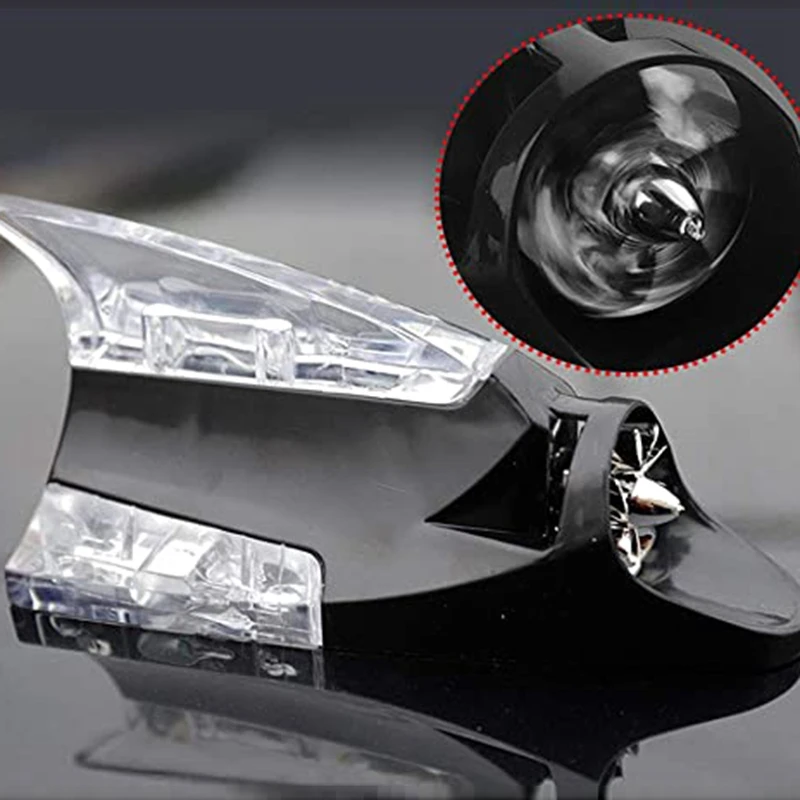 

Creative Wind Power LED Light Atmosphere Light Shark Fin Antenna Warning Flash Lamp Car-Styling Exterior Accessories