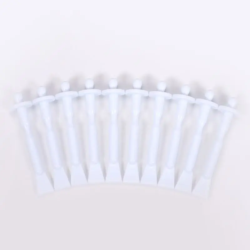 

J78D 10Pcs/Set 2 In 1Nasal Hair Remover Cleaning Plastic Nose Wax Applicator Sticks Professional Effective Safe Beauty Tools