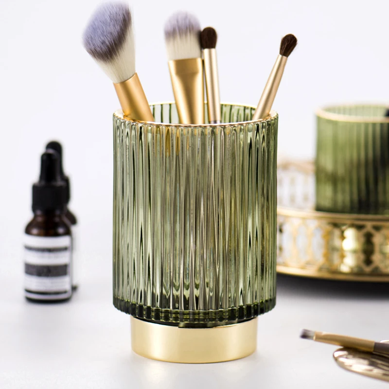 Скандинавский темно-зеленый позолоченный предмет туалетный столик помада