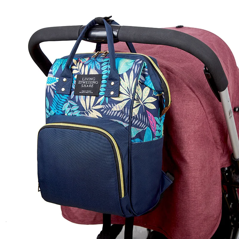 Bolsa de pa&ntilde;ales multifuncional para mam&aacute;s, mochila de viaje de gran capacidad, bolso de lactancia-3