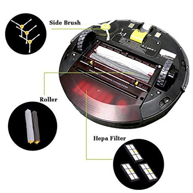 Запасные части для Irobot Roomba 980 960 880 860 805 870 совместимы с Набор щеток фильтром