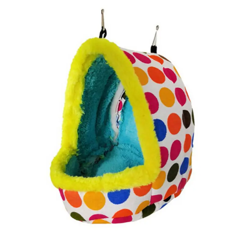 Новое модное домик для домашних животных плюшевая птичья пещера клетка теплая