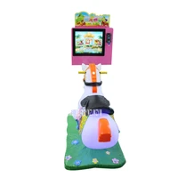 3D Horse Racing Game Machine Music Video Screen Childrens Horse Riding Swing Machine Rocking Car coin-operated Game Machine