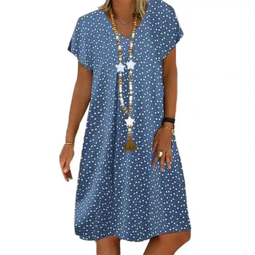 

women Plus Size dresses casual loose linen lady dress women net hot dot linen summer clothes confortable linen plaid skirt