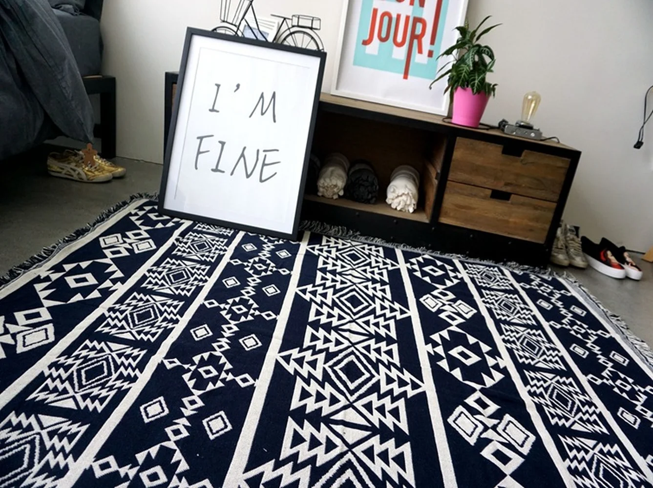 Винтажное одеяло для отдыха покрывало кровати из грубого хлопка полотенце