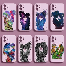 PUNQZY Mother MaMa Of Girl Boy And Mom Phone Case For iPhone 13 PRO MAX 12 11 XR 7 6 8 Plus X Holiday Gift Soft TPU Shell Cover
