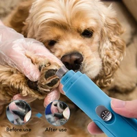 electric dog nail grinders usb charging pet nail grinder for dogs automatic cat claws cutter trimmer for dog grooming