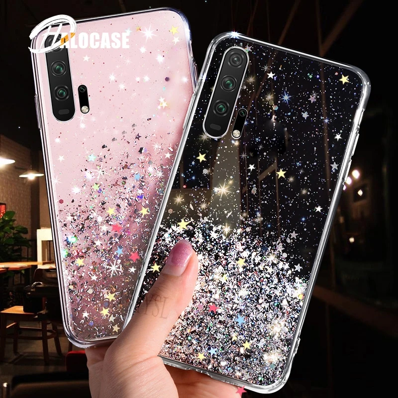 

Soft Transparent TPU Phone Case For Huawei Mate 30 20 10 Pro P30 P20 Lite Honor 10i 20i 10 8C 8X 9X Pro P Smart 2019 Bling Cover