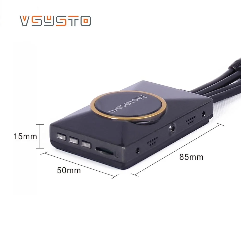 VSYSTO моторегистратор мотоциклетный видеорегистратор E6 wifi передний 1080p FULLHD и
