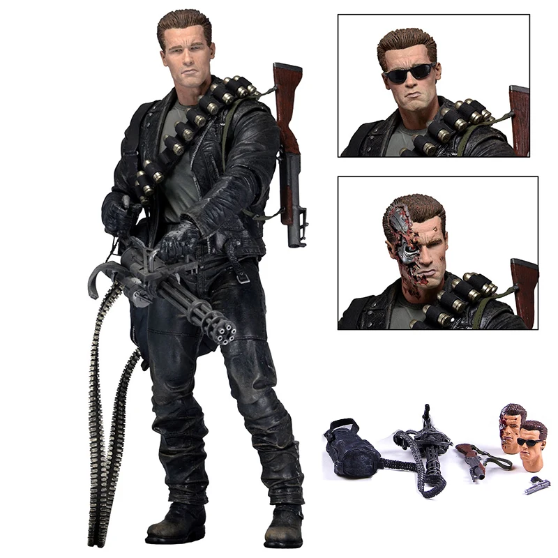 Новая фигурка NECA Terminator T-800 Dark Fate Сара Коннор в трех стилях 18 см Коллекционная