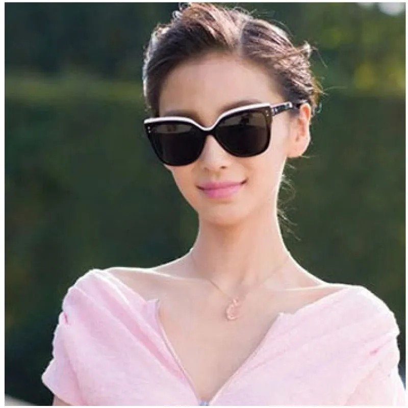 Женские солнцезащитные очки кошачий глаз в винтажном стиле элегантные модные