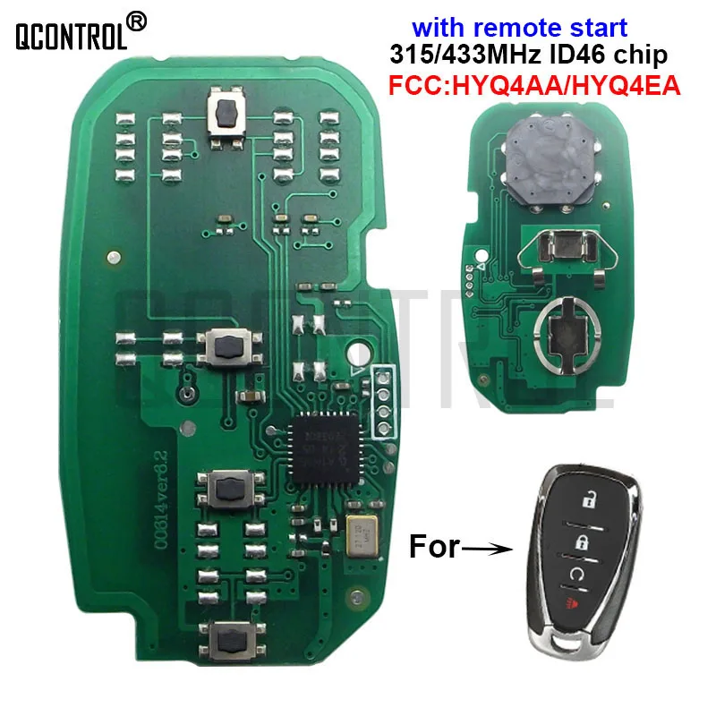 Remote Key Electronic Circuit Board For Chevrolet Cruze Malibu Camaro Equinox Hyq4aa Hyq4ea 13508769 Keyless-go 4bt