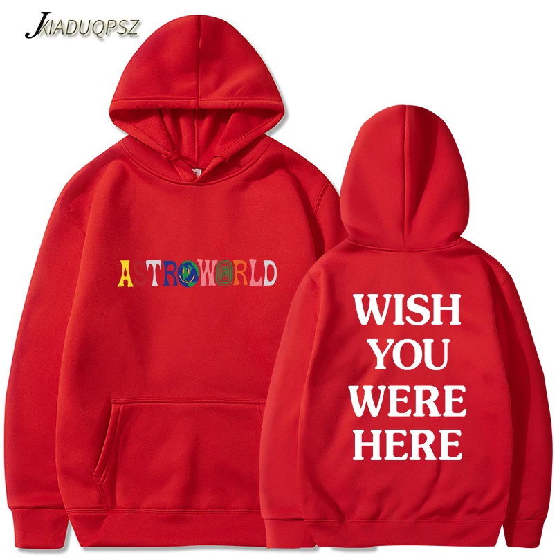 Новинка толстовка с капюшоном и надписью TRAVIS SCOTT ASTROWORLD WISH YOU WERE HERE уличная одежда
