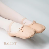 ballet shoes for girls genuine leather dance shoes professional soft cow suede full solen girls toddler children ballet slippers