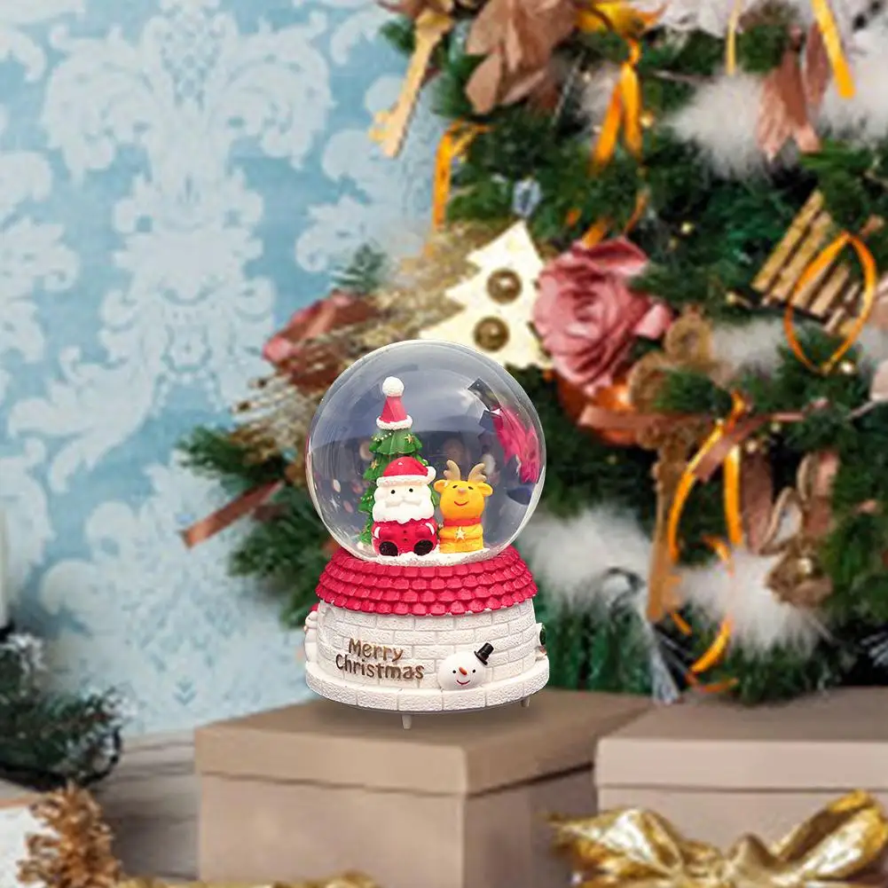 Новые снежные шары музыкальные с танцами снежинки ручной работы водный шар