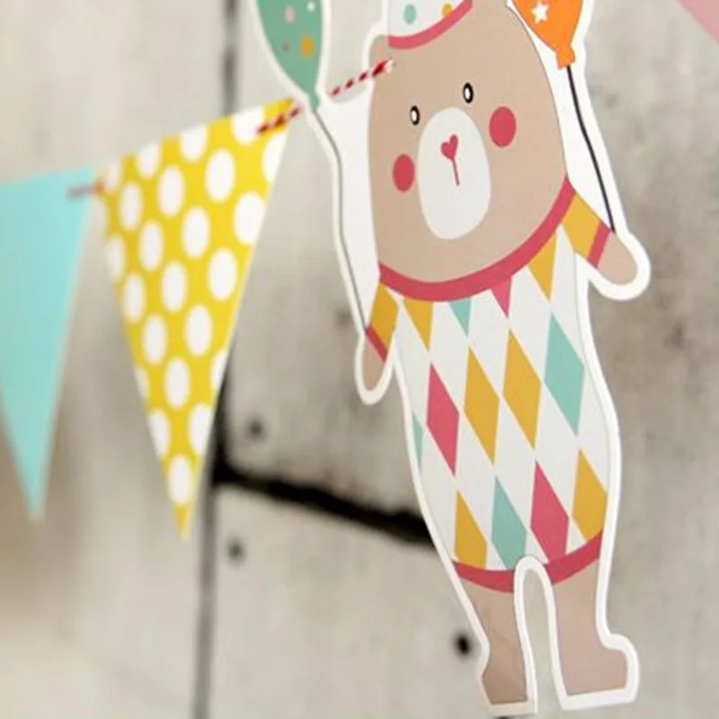 С днем рождения мультяшный баннер для свадебной вечеринки украшение детской