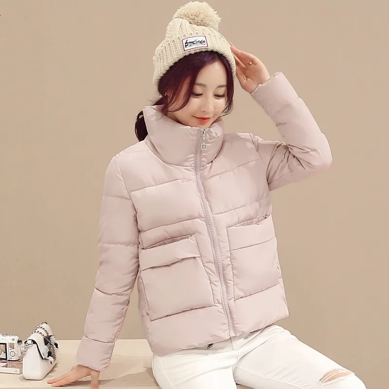 Женская короткая куртка Parkas Mujer 2019 зимняя пальто модное осеннее однотонное