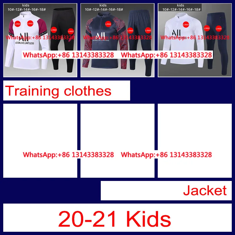 

Best sale 2021 Free shipping 2020 Top Thai Best jacket quality Top psgES Children Training clothes