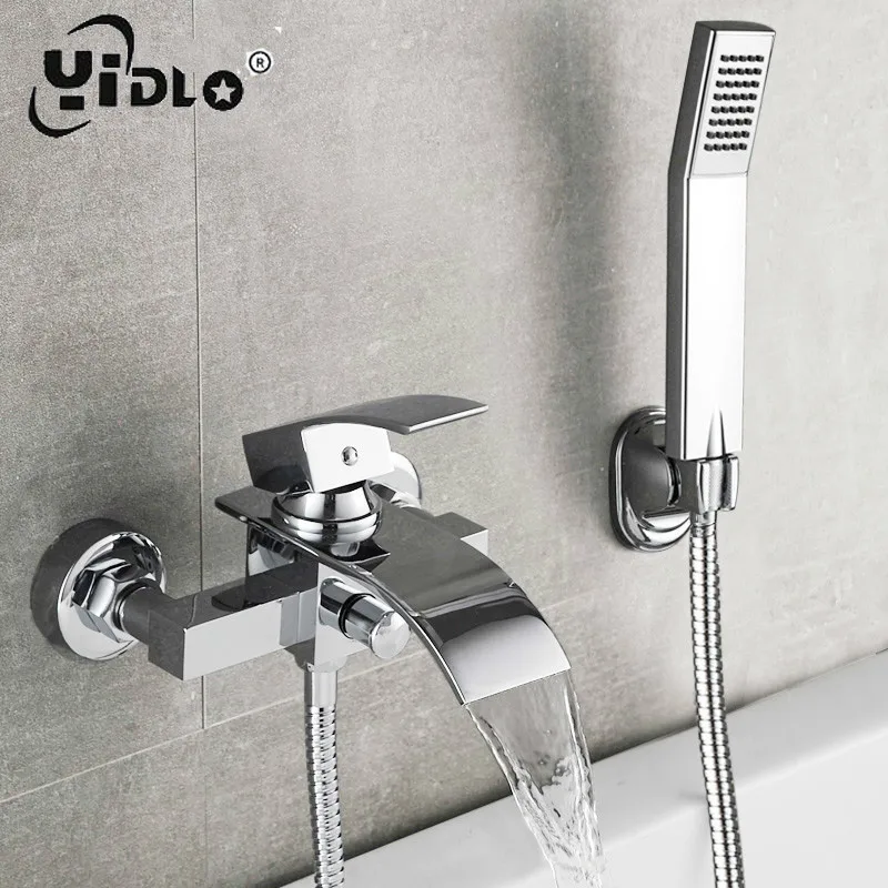 Набор для ванны и душа настенный смеситель ванной в форме водопада ванная