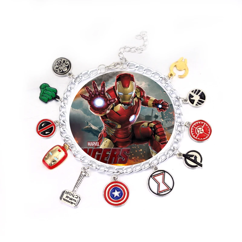 Женские браслеты с подвесками Marvel мстители подвеска молотком Тора и Дэдпула