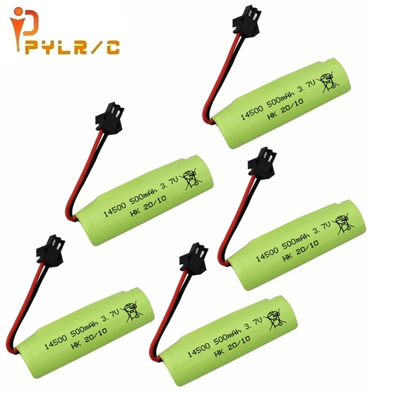 

Original 3.7V 500Mah 14500 Lipo Battery Voor DE35 DE38 Dubbelzijdig Rc Tumbling Stunt Afstandsbediening controle Auto