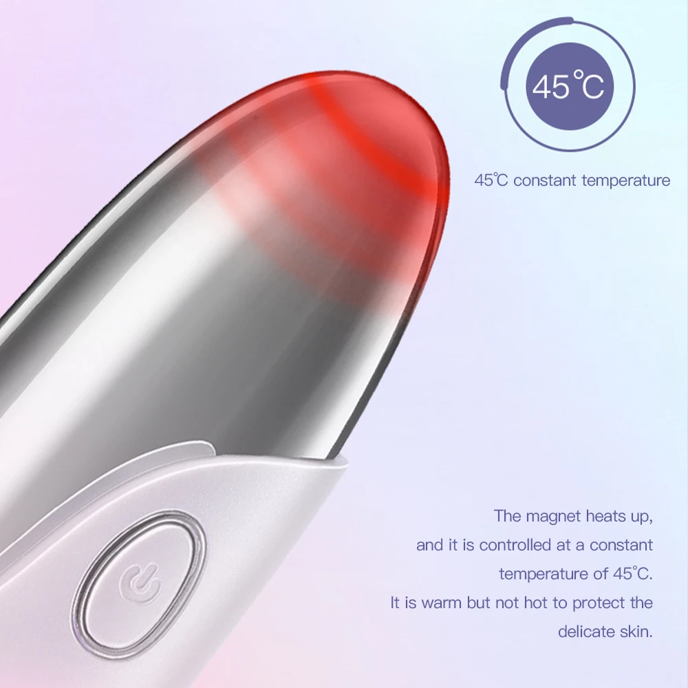 

Electric Vibration Heated Eye Massager Eye Wrinkle Massage Pen Dark Circle Removal Puffiness Removal Anti Aging Eyes Care Tools