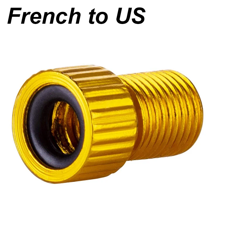 

10PCS/Set Bike Tire Valves Adapter French to US Air Compressor Bicycle Valves Converter MTB Accessories Wheel Nipple Caps