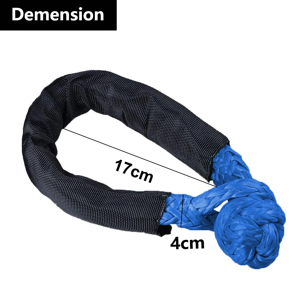 Синтетический трос с мягкой скобой лебедка буксировочный 38000 фунтов на разрыв