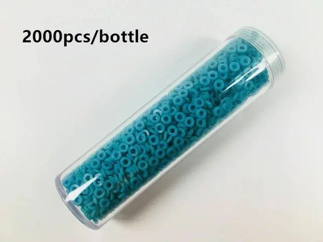 

1 бутылка/2000 шт. стоматологический ортодонтический сепаратор, эластичные резинки, галстуки, синий цвет