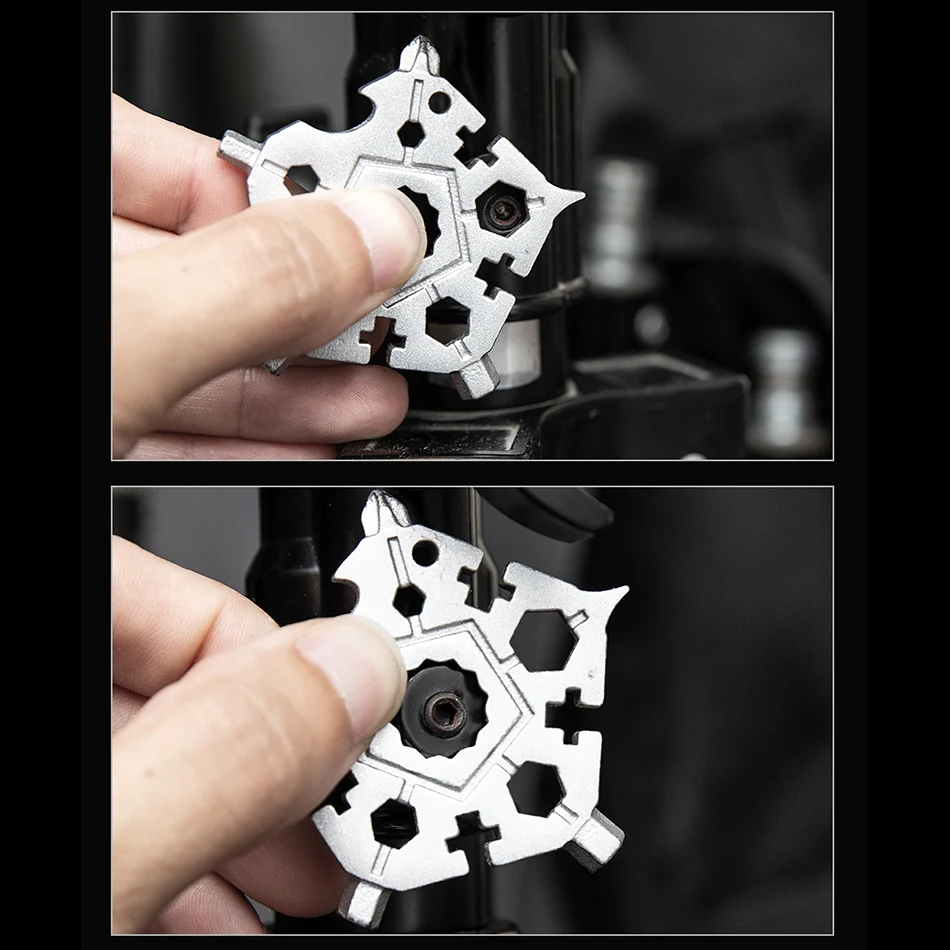 23 в 1 Снежинка Снежный ключ инструмент гаечный шестигранный открывалка для
