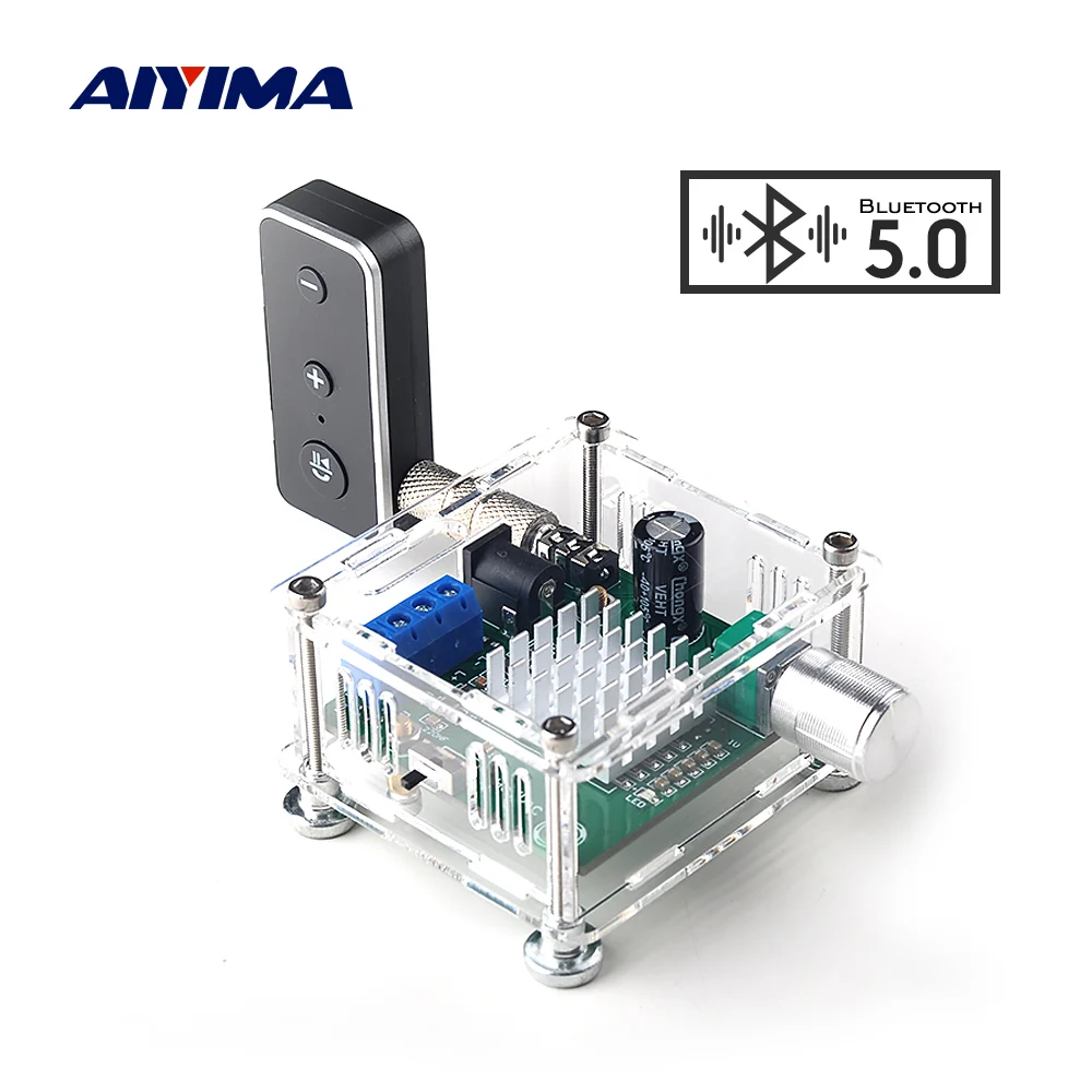AIYIMA Bluetooth 5.0 Digital Power Amplifier Amplificador 50Wx2 Stereo Two Channel Sound Speaker Amp Diy Home Theater | Электроника